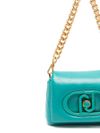 Small light blue LaPuffy shoulder bag