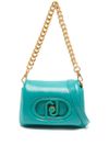 Small light blue LaPuffy shoulder bag