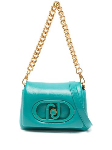 LIU JO - Small light blue LaPuffy shoulder bag