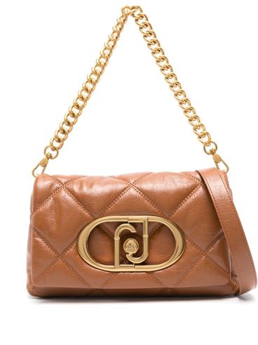 LIU JO - LaPuffy brown quilted shoulder bag