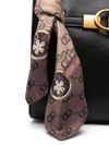 Borsa tote nera con foulard