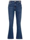 Flared cotton jeans