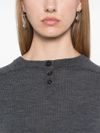 Crewneck wool sweater