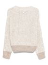 Knitted sweater in wool blend