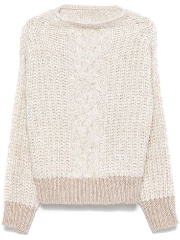 Knitted sweater in wool blend