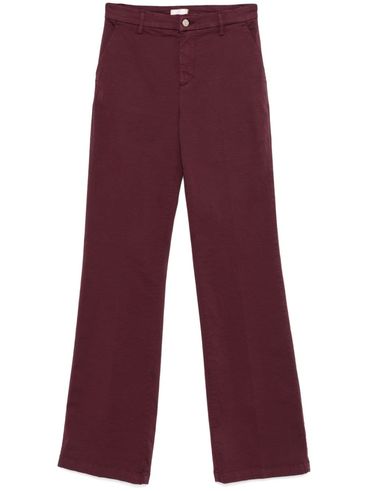 Flared cotton pants