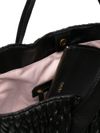 Quilted faux leather handbag