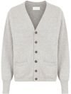 Cardigan in cashmere con tasche