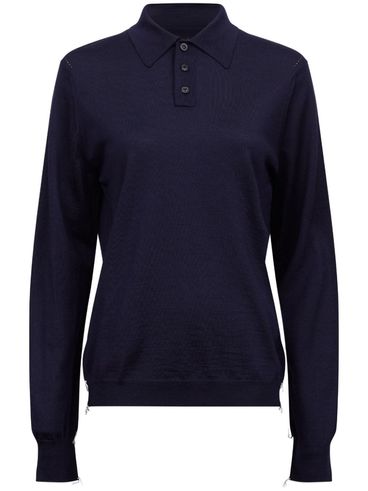 MAISON MARGIELA - Long-sleeve wool polo