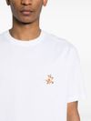 T-shirt in cotone con ricamo logo