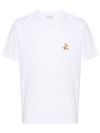 T-shirt in cotone con ricamo logo