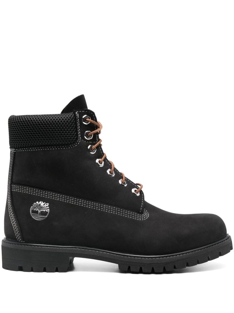 Shop Timberland Premium 6 Inch Suede Boots In Black