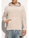 Hooded cotton sweatshirt with logo