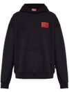 Cotton sweatshirt with logo embroidery