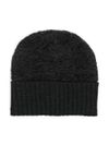 mm6 maison margiela - Virgin wool beanie with ribbed inserts - 3