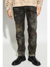 D-FINITIVE jeans in cotton with a worn effect