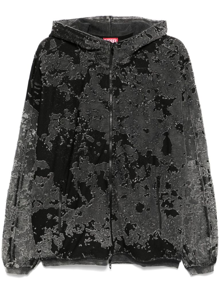 ★VIP★DIESEL★S-Irta hoodie in cotton with a worn effect 66fe8f1afddcd44aadc61a59_v_IeF