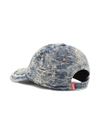 diesel - Cappello da baseball in denim con strappi - 2