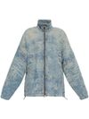 D-Krap cotton denim-effect jacket