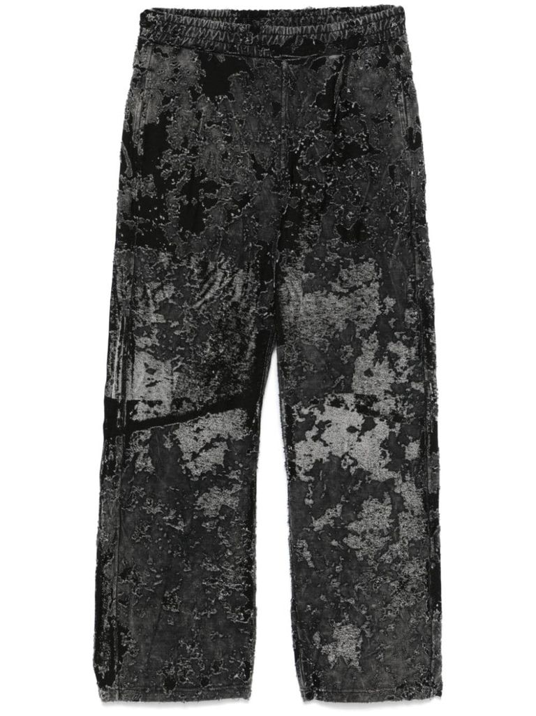 Shop Diesel P-martis-show Pants In Stretch Cotton In Black