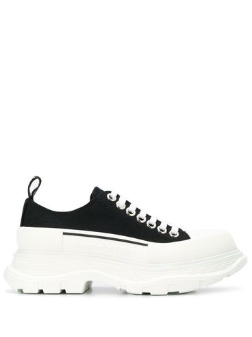 ALEXANDER McQUEEN - Tread Slick canvas sneakers with rubber sole