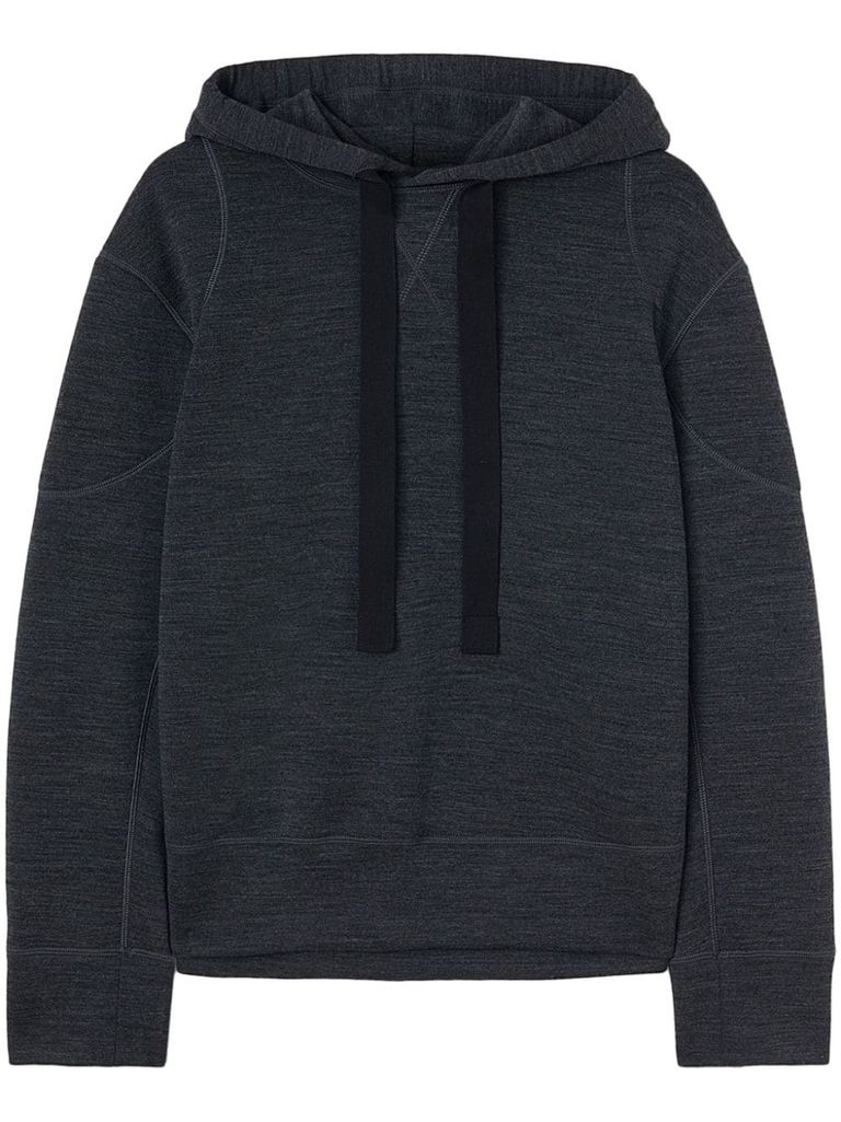 Shop Jil Sander Wool Hoodie In Grey