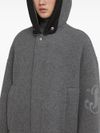 Wool parka with hood