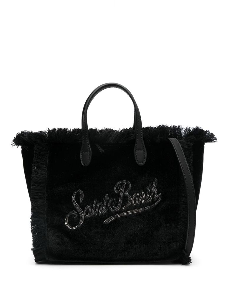 Shop Mc2 Saint Barth Vanity Mini Handbag In Fur In Black