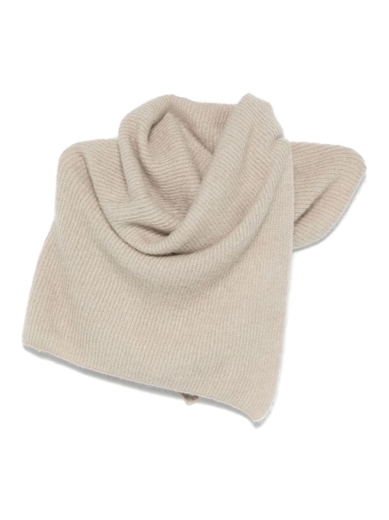 Shop Antonelli Rodomonte Scarf In Wool In Beige