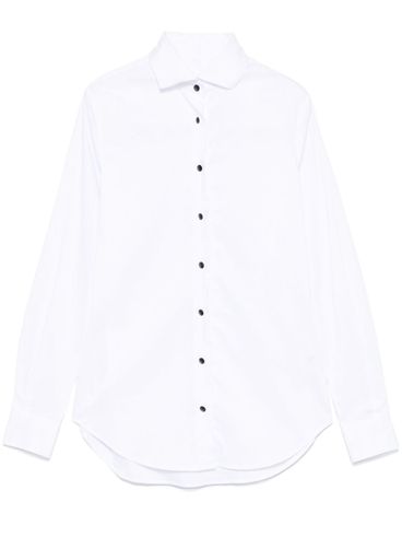 XACUS - Nina cotton shirt in white