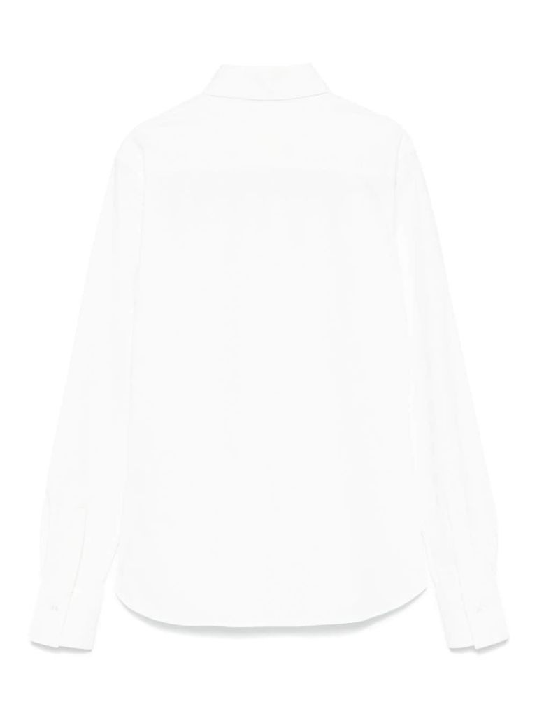 Shop Xacus Stretch White Cotton Shirt