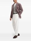 Cotton pleated trousers