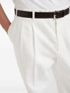 Cotton pleated trousers