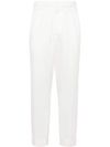 Cotton pleated trousers