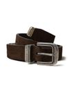 Brown suede belt