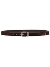 Brown suede belt