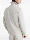 brunello cucinelli - Giacca-camicia in cotone impermeabile - 1