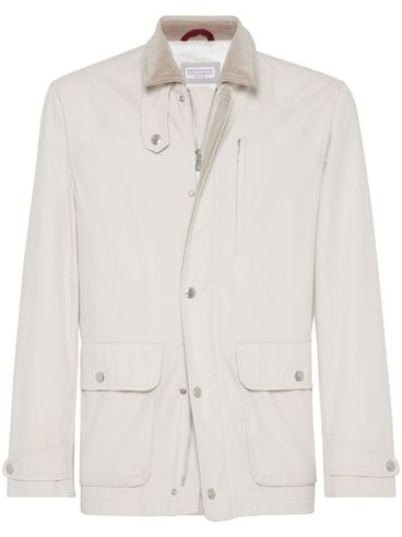 BRUNELLO CUCINELLI - Waterproof cotton jacket-shirt