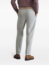 Wool and cotton trousers with cuffs