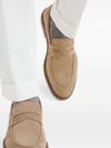 Penny loafers in suede