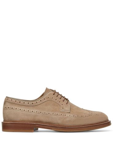 BRUNELLO CUCINELLI - Lace-up shoes in suede