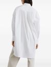 brunello cucinelli - Long cotton shirt with Monili detail - 4