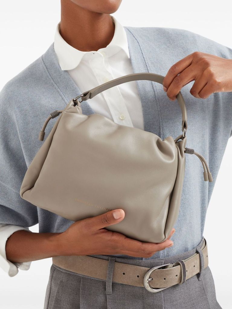ハンドバッグ BRUNELLO CUCINELLI Mellow Bucket leather handbag Brunello Cucinelli Mellow Bucket Bag | Brown | FARFETCH