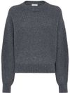 brunello cucinelli - Cashmere and wool sweater with sequins