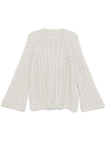 BRUNELLO CUCINELLI - Wool sweater with a braided pattern