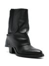 ash - Jeff boots in calf leather with heel - 1