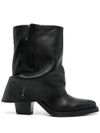 ash - Jeff boots in calf leather with heel