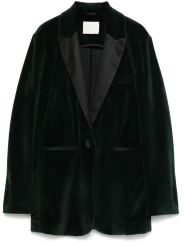 Blazer in velluto monopetto