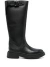 ash - Mandeville knee-high boots in calf leather