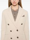 Houndstooth wool blazer